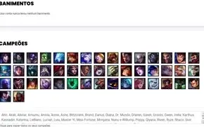 Conta ouro 2 com 47 Champs e 8 Skins
