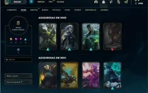 Conta ouro 2 com 47 Champs e 8 Skins