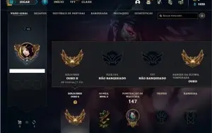 Conta ouro 2 com 47 Champs e 8 Skins