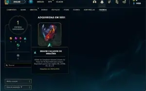 Conta ouro 2 com 47 Champs e 8 Skins