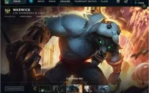 Conta com Skin raras do lol