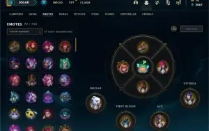 CONTA  QUENTE DE LOL MUITA SKIN