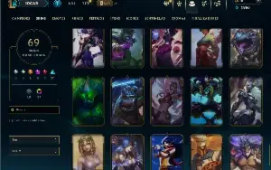 Unranked com 100 Champs e 69 Skins ( MAIN SUP )