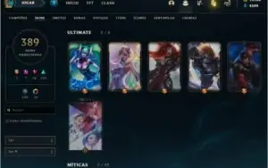 LVL 69, 389 SKINS, SKINS DO TFT E 73K DE RP PARA GASTAR!