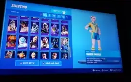 CONTA/FORTNITE/PC/+50/SKINS/PASSE 5 AO 9/+1000VBUC