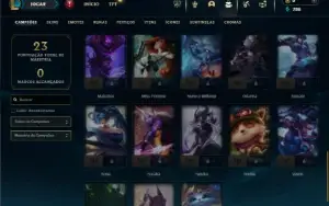Esmeralda 4 com 40 Champs e 3 Skins + 1 Fragmento
