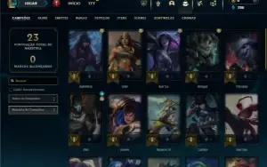 Esmeralda 4 com 40 Champs e 3 Skins + 1 Fragmento