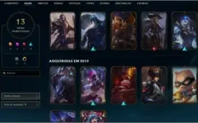 Conta Smurf platina 4 com 45 campeões.