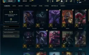 Ouro 2 com 42 Champs e 5 Skins