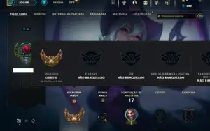 Ouro 2 com 42 Champs e 5 Skins