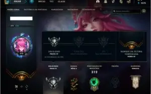 Conta prata 4 com 69 skins e 84 champs