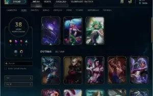 Conta LOL Gold 4, muitas skins, 140 icones, email de criação
