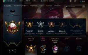 Conta LOL Gold 4, muitas skins, 140 icones, email de criação
