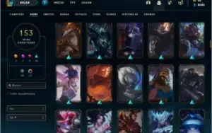 Conta prata 1 com 135 champs e 153 skins ( NIVEL 440 )