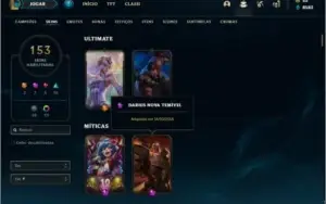 Conta prata 1 com 135 champs e 153 skins ( NIVEL 440 )