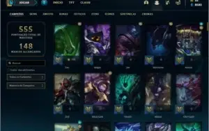 Conta prata 1 com 135 champs e 153 skins ( NIVEL 440 )