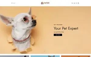 Pater Tema Responsivo Shopify 2.0 PetShop Ração Site WP