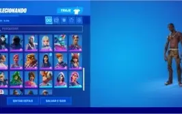 Conta Fortinite com Skin Travis Scott e Jordan Brand