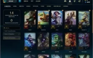Conta diamante 4 com 3 skins e 25 champs ( 61% de Winrate)