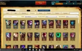 +94 champs +35 skins Gold 4 +8K de ip +7 paginas de runas