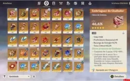 CONTA GENSHIN IMPACT AR45 DILUC +MONA +2 ARMAS 5*