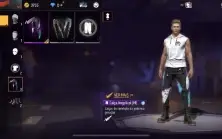 Conta de free fire com angelical azul