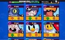 Conta braw stars 19 k de troféus, 27 skins, 41 brawlers