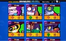 Conta braw stars 19 k de troféus, 27 skins, 41 brawlers