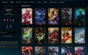 Conta LOL  - 847 Skin - LVL 501 - Todos os Campeões