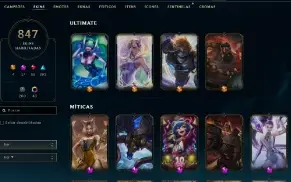 Conta LOL  - 847 Skin - LVL 501 - Todos os Campeões