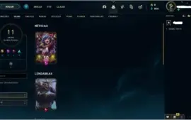 ContaLol mmr platina - 40 frag. skins epic + lendarias