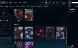 ContaLol mmr platina - 40 frag. skins epic + lendarias