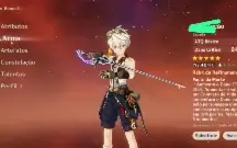 Conta de genshin impact muito bem upada