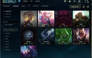 Conta Ouro 1 com RYZE TRIUNFANTE e Akali Prestigio.