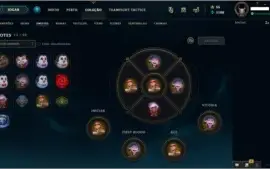 CONTA LEAGUE OF LEGENDS - PRATA 1 - 34 CHAMPS - 4 SKINS