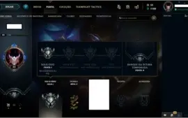 CONTA LEAGUE OF LEGENDS - PRATA 1 - 34 CHAMPS - 4 SKINS