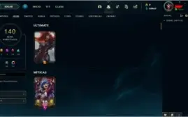 CONTA LOL LV 400 // 140 SKINS