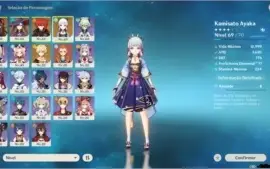 CONTA GENSHIN IMPACT - AYAKA HUTAO MONA DILUC - AR 41