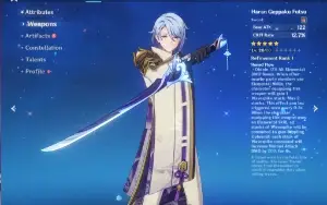 Genshin Impact Ayato + Maremoto da Lua + Raiden + Wanderer