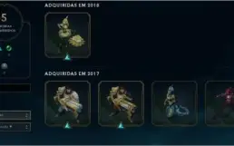 CONTA LEAGUE OF LEGENDS DIAMANTE C/107 SKINS