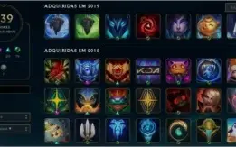 CONTA LEAGUE OF LEGENDS DIAMANTE C/107 SKINS