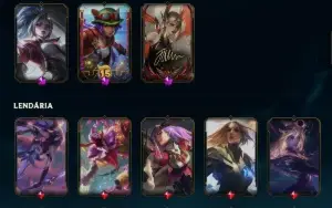 Conta com skin Ahri Lenda Imortalizada com Assinatura 60K RP