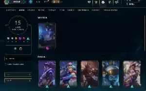 Prata 4 com 40 Champs e 15 Skins