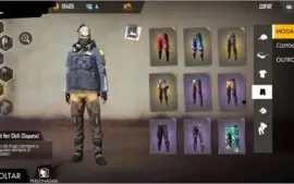 CONTA DE FREE FIRE  LVL 55+SKINS