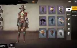 CONTA DE FREE FIRE  LVL 55+SKINS