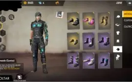 CONTA DE FREE FIRE  LVL 55+SKINS