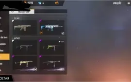 CONTA DE FREE FIRE  LVL 55+SKINS