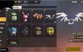 CONTA DE FREE FIRE  LVL 55+SKINS