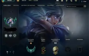 Conta Platina 2 MMR muito buffado (+25), 2 skins lendarias