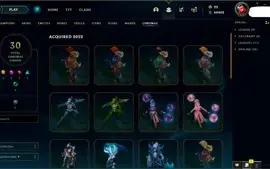 CONTA MESTRE LOL 169 SKINS + VALORANT + TFT